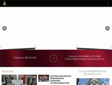 Tablet Screenshot of clubdeperiodistas.com.mx